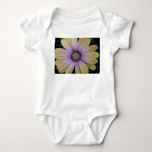 Yellow and Purple Daisy Flower Baby Bodysuit