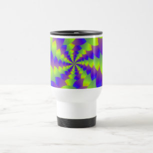 Yellow and Purple Spiral Mug