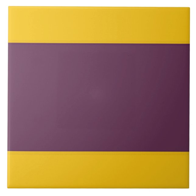 Yellow And Purple Sripes Tile (Front)