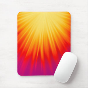 Yellow and Red Abstract Mouse Mat
