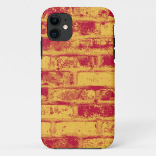 Yellow and Red Brick Wall iPhone 11 Case