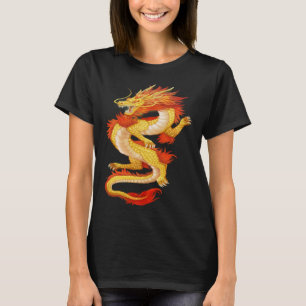 Yellow and Red Chinese Dragon T-Shirt