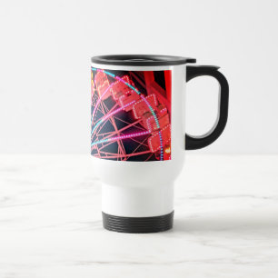 Yellow and red Ferris wheel Travel Mug
