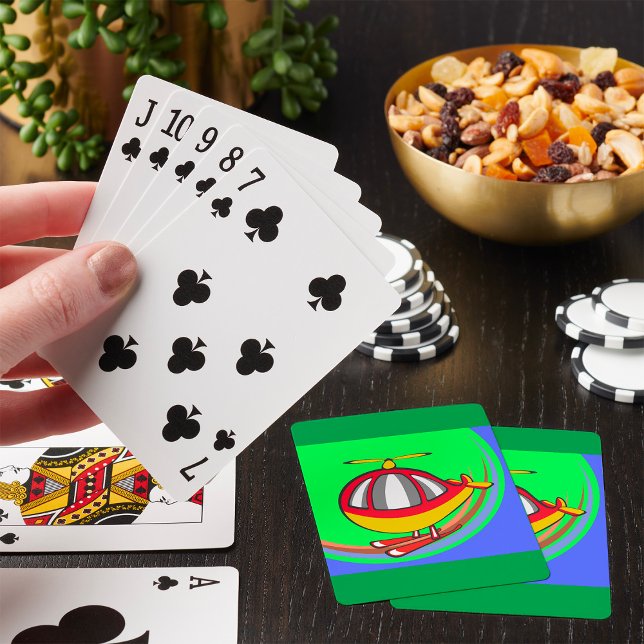 Yellow And Red Helicopter Playing Cards (Creator Uploaded)
