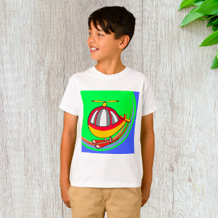 Yellow And Red Helicopter T-Shirt