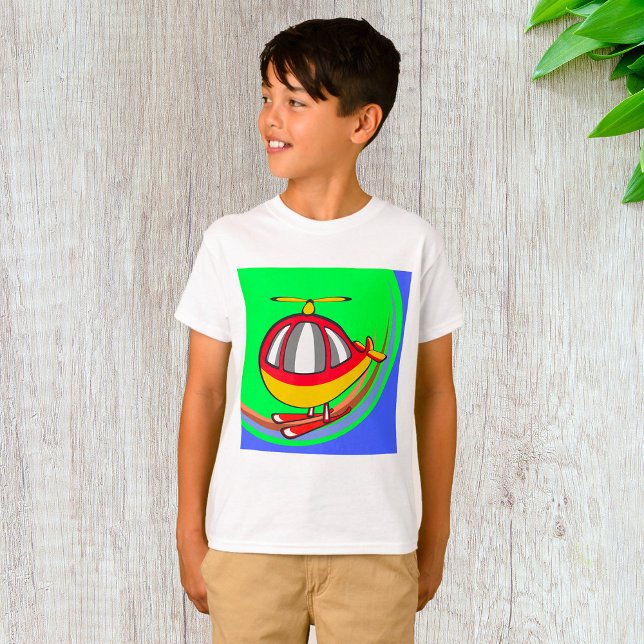 Yellow And Red Helicopter T-Shirt (Creator Uploaded)