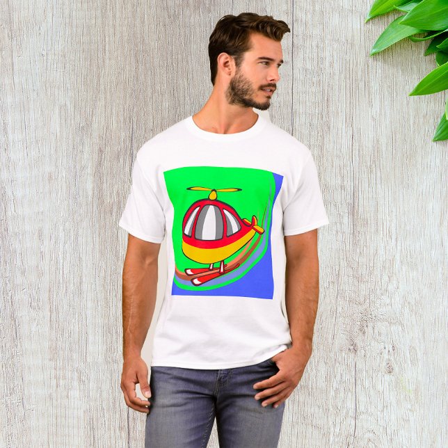 Yellow And Red Helicopter T-Shirt (Creator Uploaded)