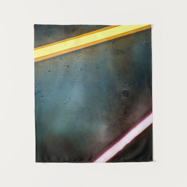 Yellow and red metal bar tapestry (Front)