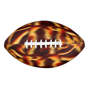 Yellow and red spots look blurred with defect american football