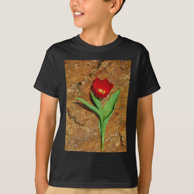 Yellow and Red Tulip T-Shirt (Front)