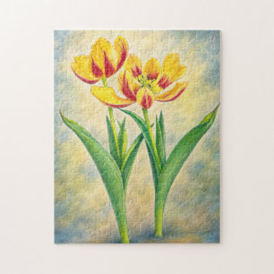 Yellow and Red Tulips Jigsaw Puzzle