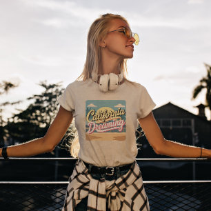 Yellow and White California Dreaming T-Shirt 