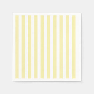 Yellow and white candy stripes napkin