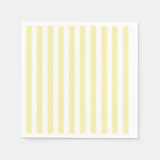 Yellow and white candy stripes napkin