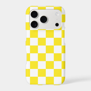Yellow and White Chequerboard Pattern 
