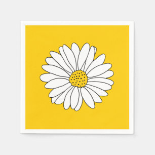 Yellow and White Daisy 2 Napkin