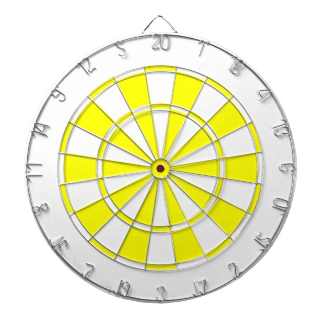 yellow and white dartboard (Front)