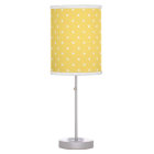 Yellow and white delicate polka dot