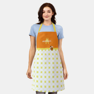 Yellow and White Eyelet with Ladybug Apron