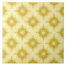 Yellow and White Modern Ogee Pattern