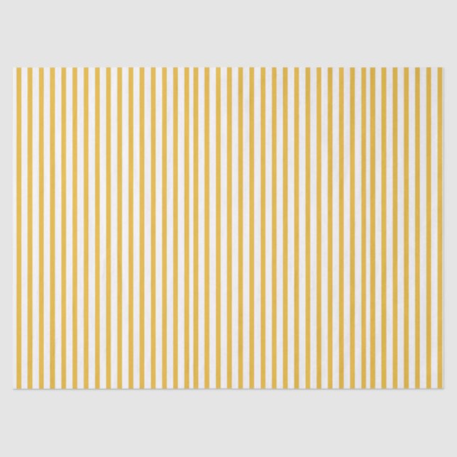 YELLOW AND WHITE STRIPES TISSUE PAPER (Front)