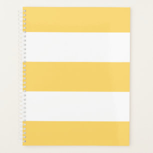 Yellow And White Vertikal Stripes  Planner