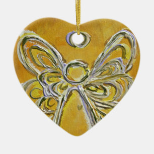 Yellow Angel Art Painting Ornament