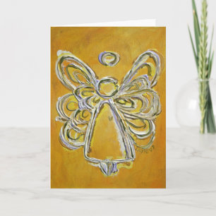 Yellow Angel Greeting Card