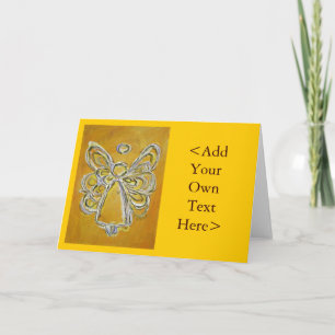 Yellow Angel Greeting Card or Note Cards