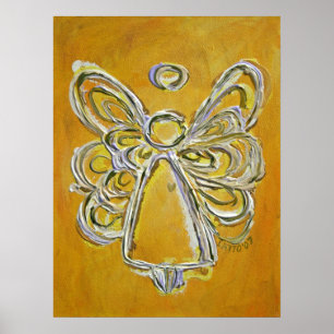 Yellow Angel Poster Art Print