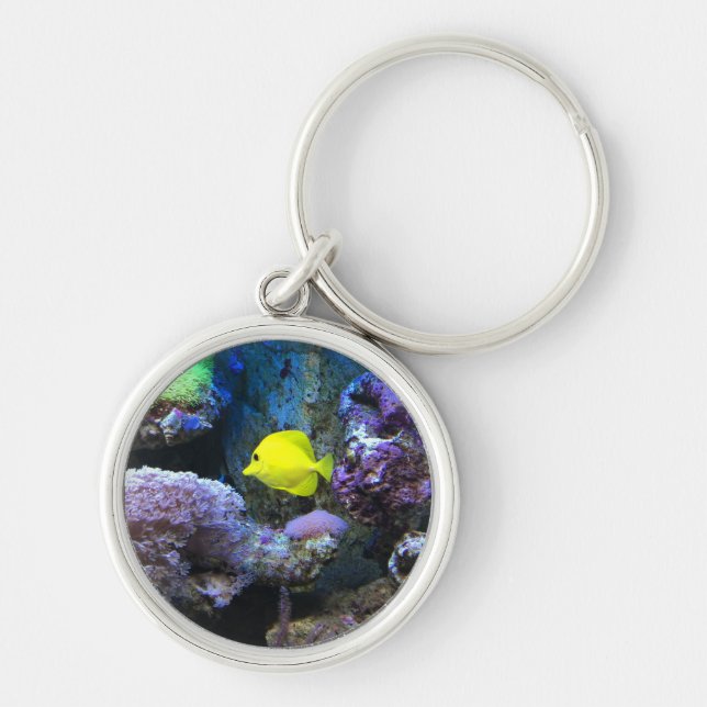 Yellow Angelfish Key Ring (Front)