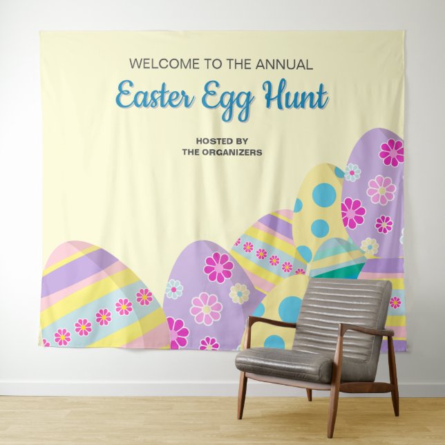 Yellow Annual Easter Egg Hunt photo Colourful Tapestry (In Situ (Horizontal))