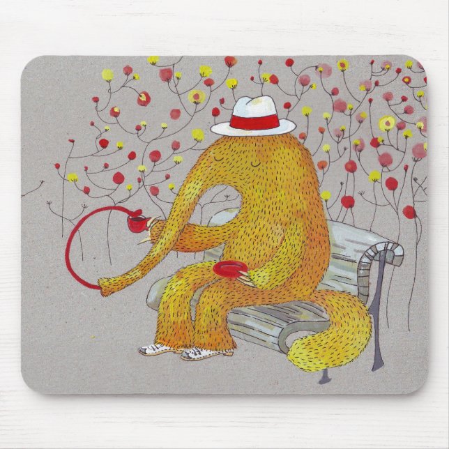 yellow anteater mouse mat (Front)