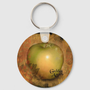 Yellow Apple Key Ring