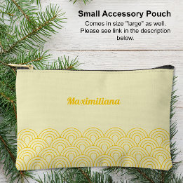 Yellow - Arches Glam Small Accessory Pouch