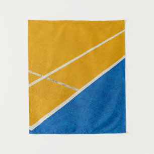 Yellow area rug tapestry