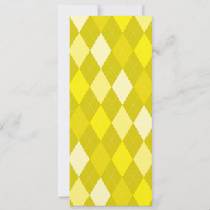 Yellow argyle pattern