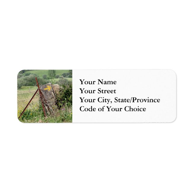 Yellow Arrow Address Labels (Front)