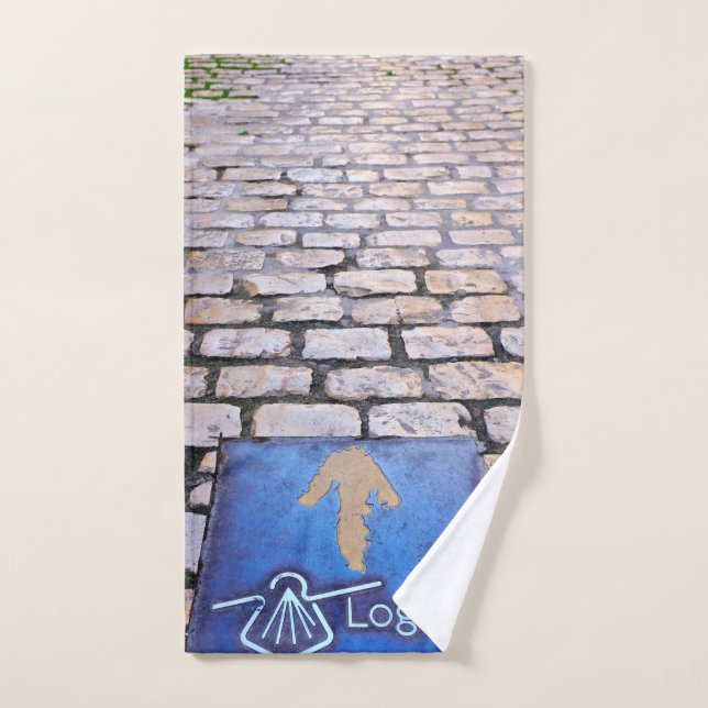 Yellow arrow hand towel (Hand Towel)