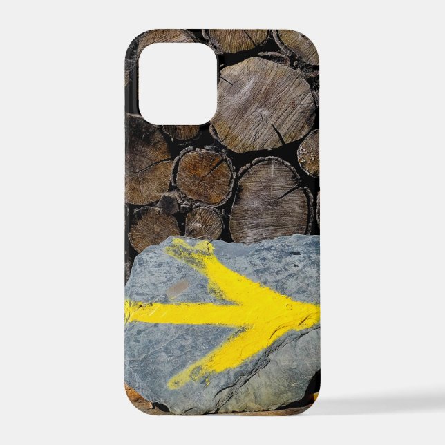 Yellow arrow iPhone case (Back)
