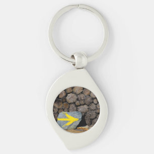 Yellow arrow key ring