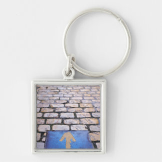 Yellow arrow key ring