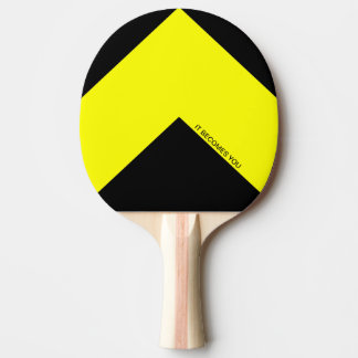 Yellow Arrow Ping Pong Paddle