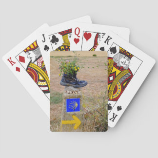 Yellow arrow playing cards
