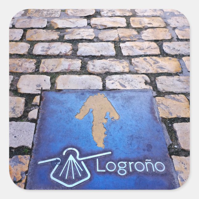 Yellow arrow square sticker (Front)