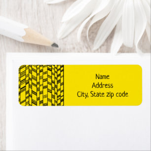 Yellow Art Deco Lines