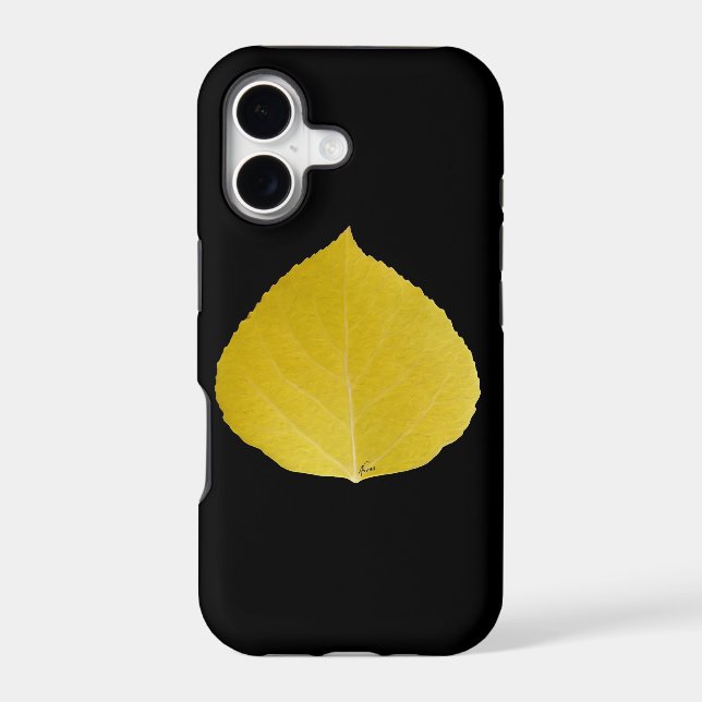 Yellow Aspen Leaf #5 (Back)