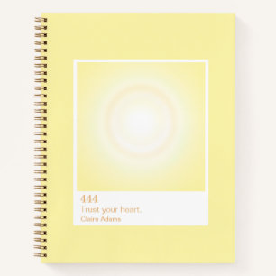 Yellow Aura Swatch Angel Number Notebook