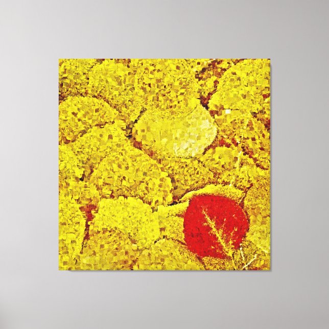 Yellow Autumn #2 - Painting Art Wrapped canvas (Front)
