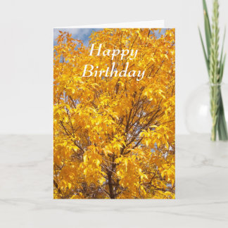 Yellow Autumn Glory - Customised Holiday Card
